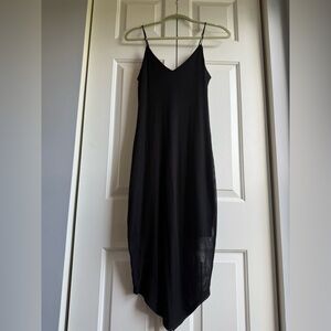 Express Black Spaghetti Strap Slip Dress